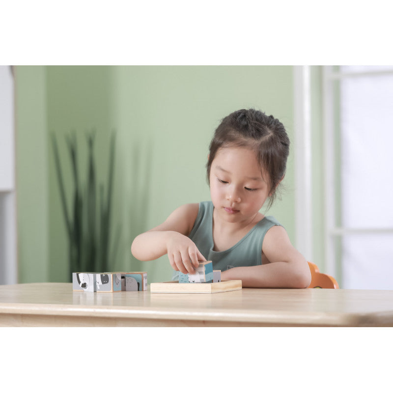 Puzzle din cuburi 6 in 1, PolarB